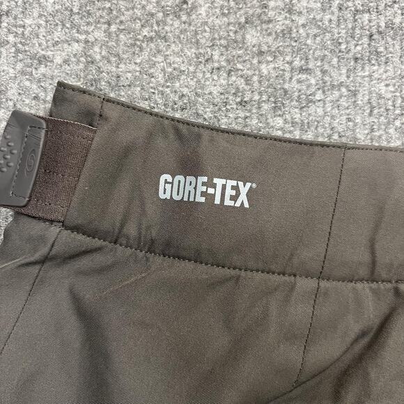 Salomon Pants Mens 38 Brown Gray GORE-TEX Ski Snow Waterproof Shell Breathable - Picture 8 of 16